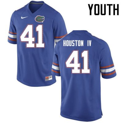 Youth Florida Gators #41 James Houston IV NCAA Nike Blue Authentic Stitched College Football Jersey FFB6062SY